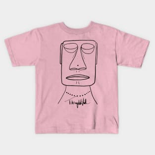 Thoughtful face Kids T-Shirt